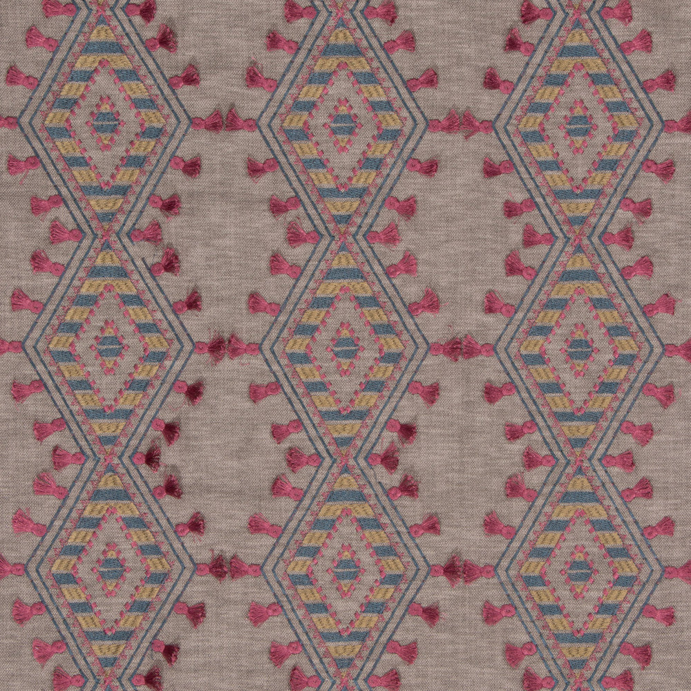 S3120 Jewel by Greenhouse Fabric 71% Polyester, 29% Cotton With 100% Polyester Embroidery INDIA 9,000 </p><p>Repeat: 6.5" H, 6.25" V 52" - Fabric Carolina -