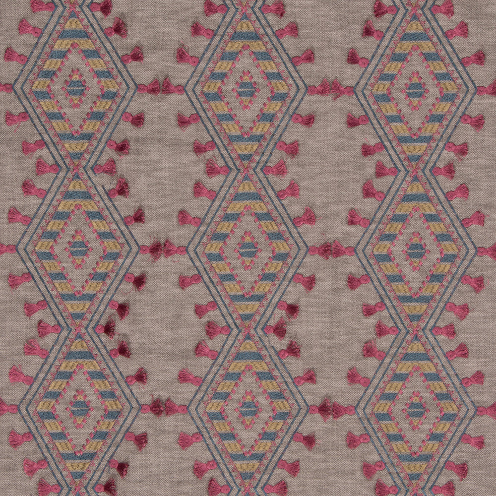 S3120 Jewel by Greenhouse Fabric M03: Memos by Color 71% Polyester, 29% Cotton With 100% Polyester Embroidery India 9,000 double rubs </p><p>Repeat: 6.5" H, 6.25" V 52" - Fabric Carolina -
