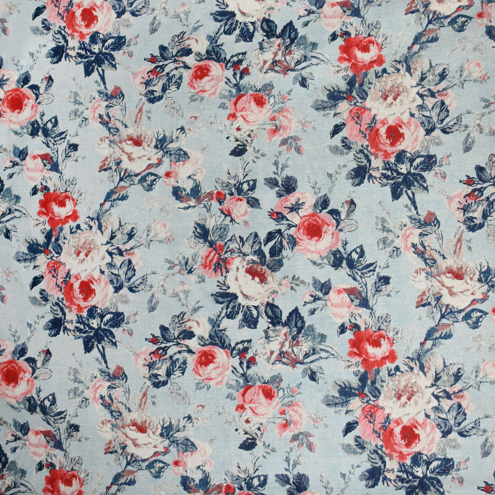 S3138 Chambray by Greenhouse Fabric 80% Cotton, 20% Linen China 51,000 double rubs </p><p>Repeat: 27" H, 25.25" V 54" - Fabric Carolina -