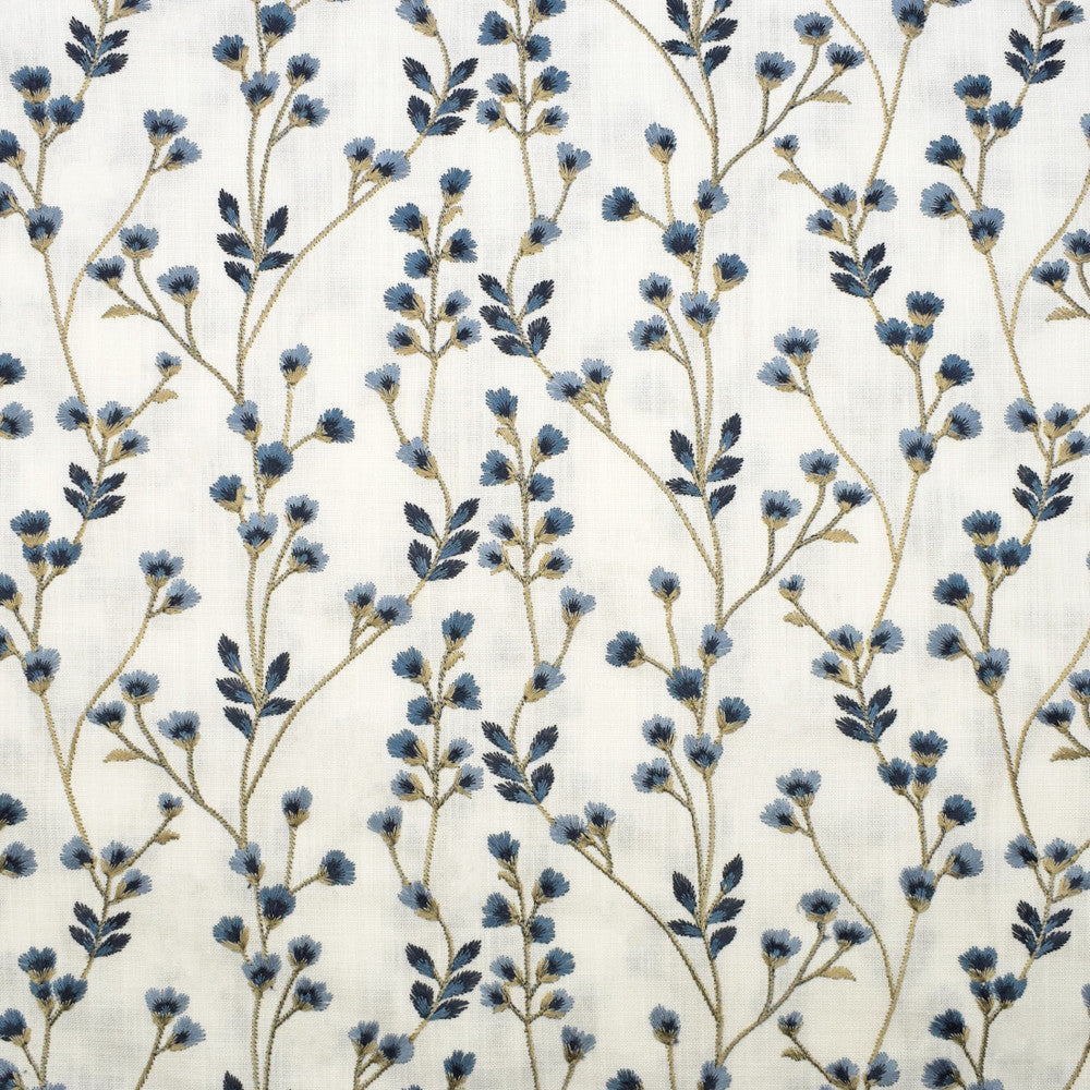 S3141 Bluebell by Greenhouse Fabric 73% Cotton, 27% Polyester With 100% Rayon Embroidery INDIA 9,000 </p><p>Repeat: 13.5" H, 6.25" V 54" - Fabric Carolina -