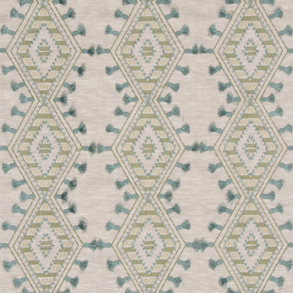 S3182 Greenery by Greenhouse Fabric M03: Memos by Color 71% Polyester, 29% Cotton With 100% Polyester Embroidery India 9,000 double rubs </p><p>Repeat: 6.5" H, 6.25" V 52" - Fabric Carolina -