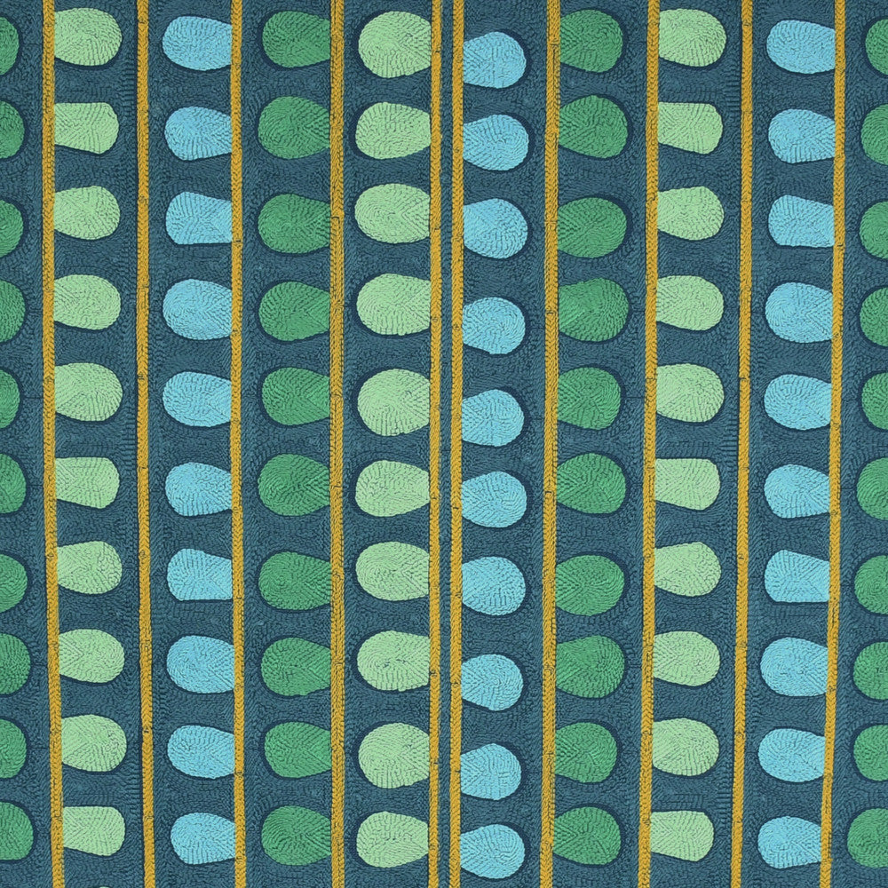 S3189 Oasis by Greenhouse Fabric 70% Viscose, 30% Linen With 100% Cotton Embroidery India 9,000 double rubs </p><p>Repeat: 10.5" H, 6" V 53" - Fabric Carolina -