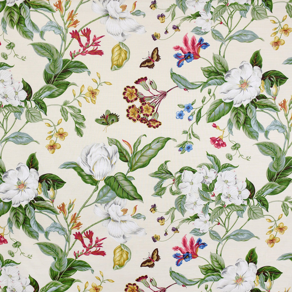 S3201 Cream by Greenhouse Fabric 100% Cotton PERU 51,000 </p><p>Repeat: 27" H, 25.25" V 54" - Fabric Carolina -