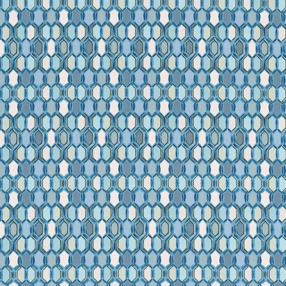 S3401 Blu by Greenhouse Fabric 90% Cotton, 10% Linen PAKISTAN 12,000 </p><p>Repeat: 6.75" H, 12.62" V 54" - Fabric Carolina -