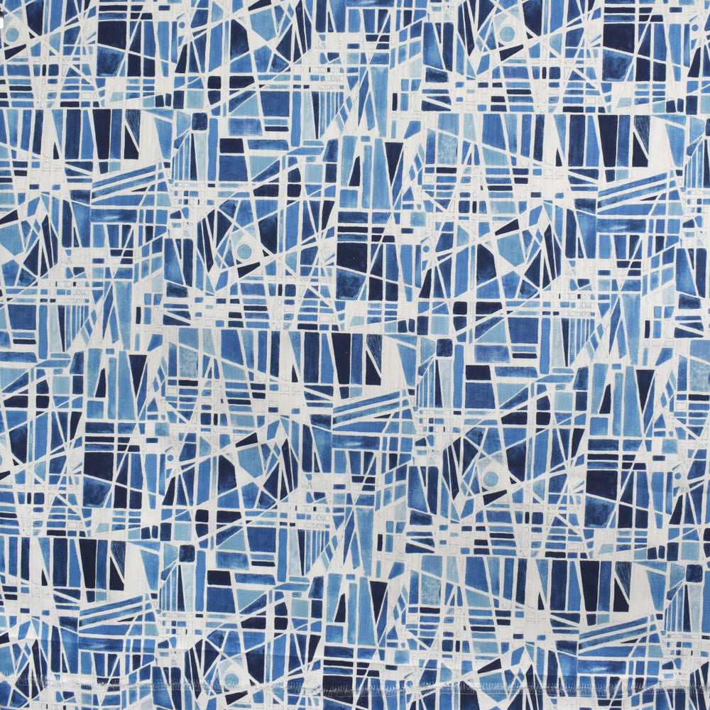 S3403 Blue by Greenhouse Fabric 85% Cotton, 15% Linen PAKISTAN 24,000 </p><p>Repeat: 13.5" H, 24" V 54" - Fabric Carolina -