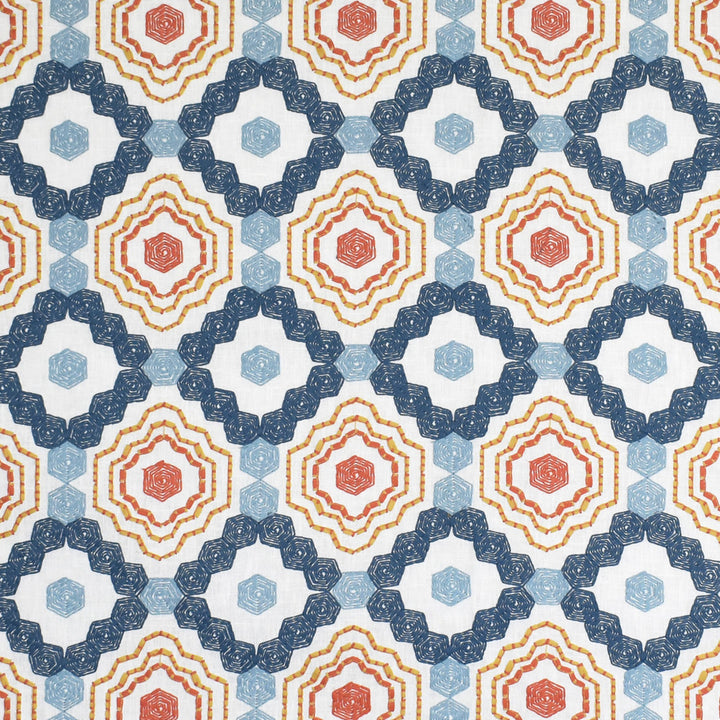 S3432 Lake by Greenhouse Fabric 86% Polyester, 14% Cotton With 100% Cotton Embroidery India 9,000 </p><p>Repeat: 5" H, 6.25" V 55" - Fabric Carolina -