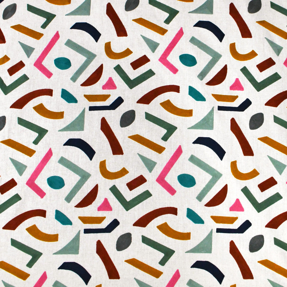 S3441 Confetti by Greenhouse Fabric 90% Polyester, 10% Linen With 100% Acrylic Embroidery India 9,000 double rubs </p><p>Repeat: 14.5" H, 15.5" V 52" - Fabric Carolina -