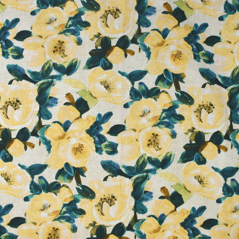 S3621 Lemon by Greenhouse Fabric 95% Polyester, 5% Linen China 53,000 </p><p>Repeat: 27" H, 26" V 58" - Fabric Carolina -