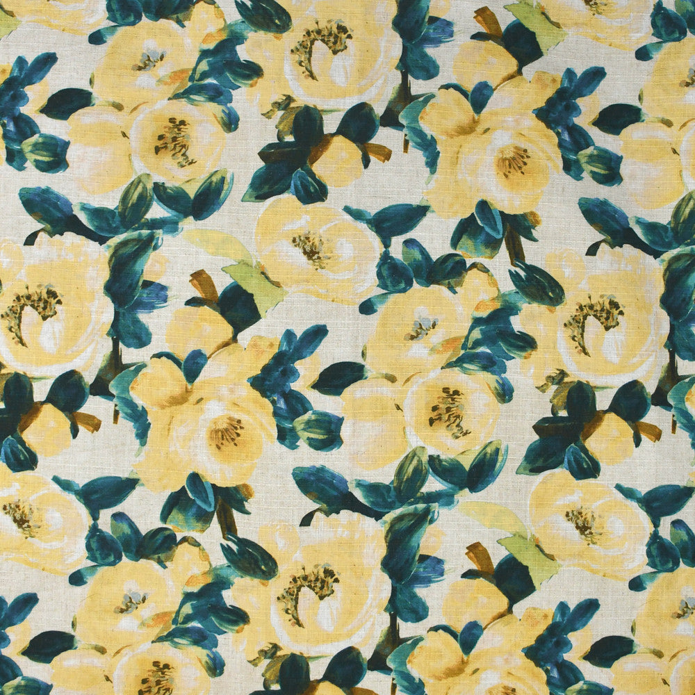 S3621 Lemon by Greenhouse Fabric 95% Polyester, 5% Linen China 53,000 double rubs </p><p>Repeat: 27" H, 26" V 58" - Fabric Carolina -