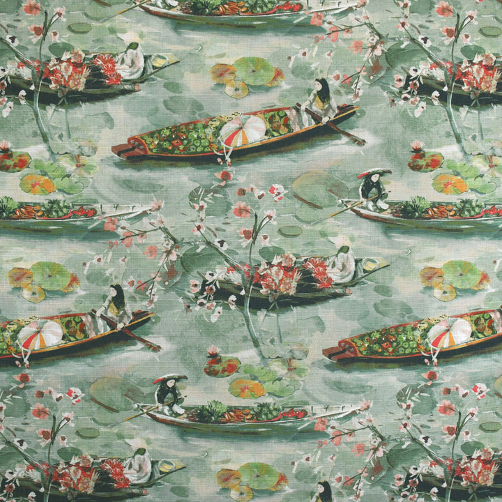 S3630 Silversage by Greenhouse Fabric 95% Polyester, 5% Linen China 53,000 </p><p>Repeat: 28" H, 27" V 58" - Fabric Carolina -