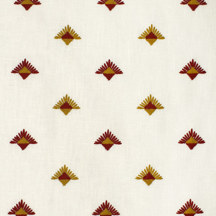S3637 Paprika by Greenhouse Designer Fabric 73% Polyester, 27% Cotton With 100% Polyester Embroidery India 9,000 double rubs </p><p>Repeat: 3.75" H, 3" V 54" - Swanky Fabrics -