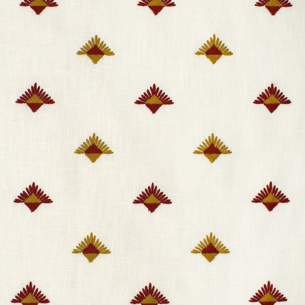 S3637 Paprika by Greenhouse Fabric 73% Polyester, 27% Cotton With 100% Polyester Embroidery India 9,000 </p><p>Repeat: 3.75" H, 3" V 54" - Fabric Carolina -