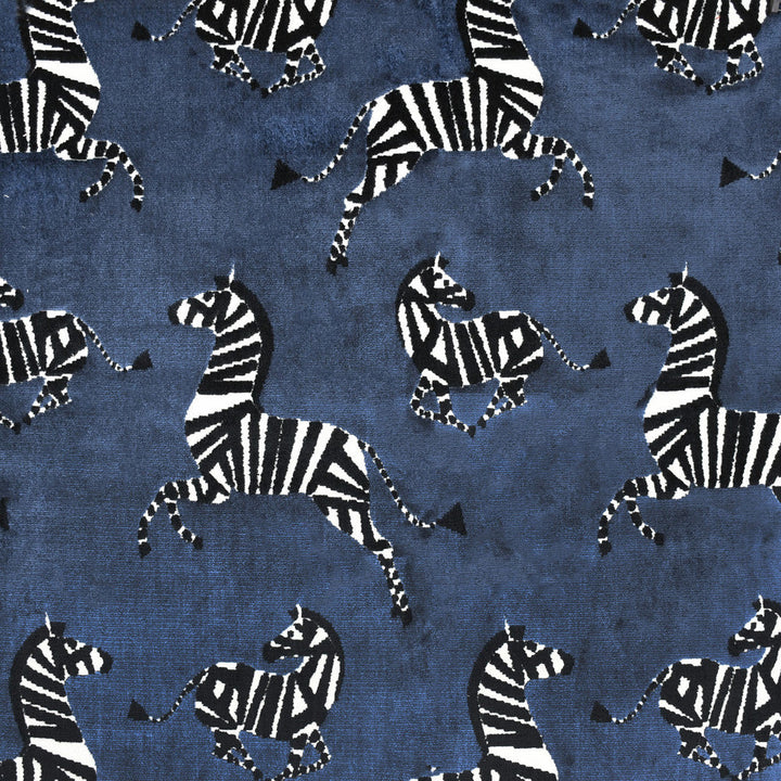 S3647 Sapphire by Greenhouse Designer Fabric 80% Spun Viscose, 20% Polyester India 25,000 </p><p>Repeat: 13.5" H, 20.25" V 56" - Swanky Fabrics -