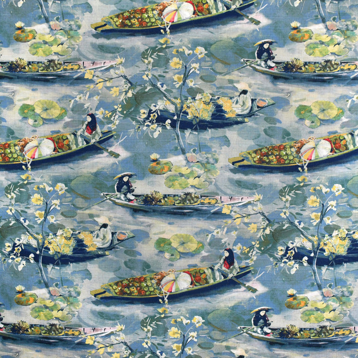 S3652 River by Greenhouse Fabric 95% Polyester, 5% Linen China 53,000 double rubs </p><p>Repeat: 28" H, 27" V 58" - Fabric Carolina -