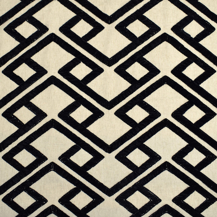 S3856 Onyx by Greenhouse Designer Fabric S51: Granite 68% Polyester, 21% Linen, 11% Cotton With 100% Polyester Embroidery India 9,000 double rubs </p><p>Repeat: 10.9" H, 4.1" V 54" - Swanky Fabrics -