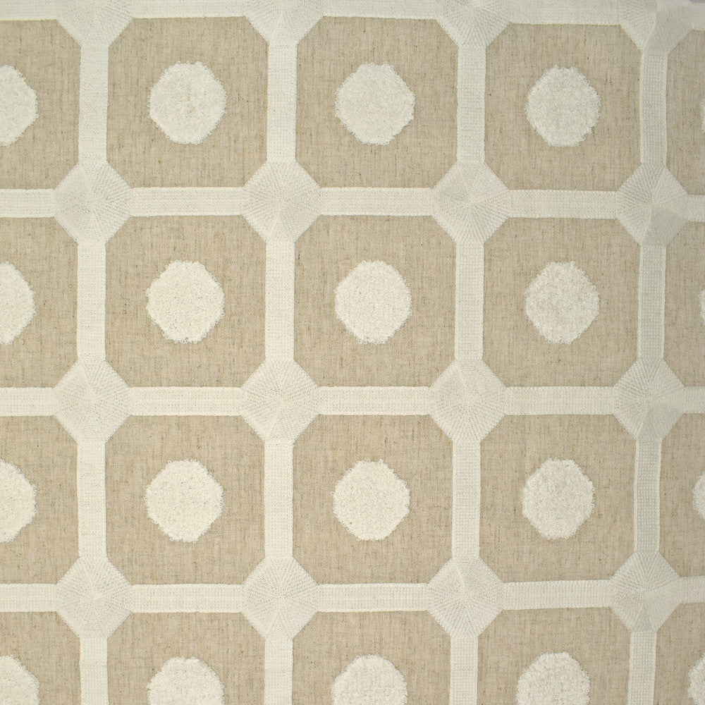 S3894 Beige by Greenhouse Fabric 68% Polyester, 21% Linen, 11% Cotton With 100% Cotton Embroidery India 9,000 </p><p>Repeat: 4.5" H, 4.7" V 52" - Fabric Carolina -