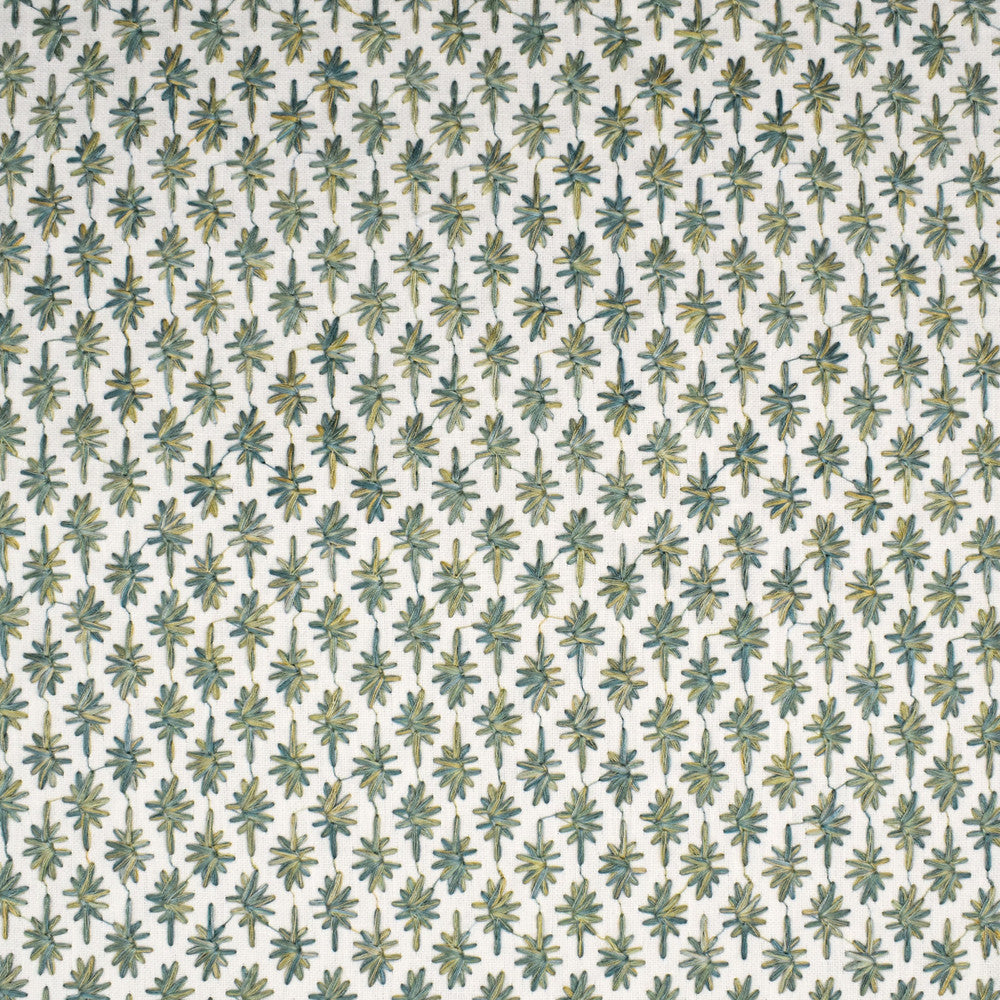 S3942 Seaglass by Greenhouse Fabric 50% Polyester, 50% Cotton With 100% Viscose Embroidery India 9,000 double rubs </p><p>Repeat: 1.1" H, 1.2" V 52" - Fabric Carolina -