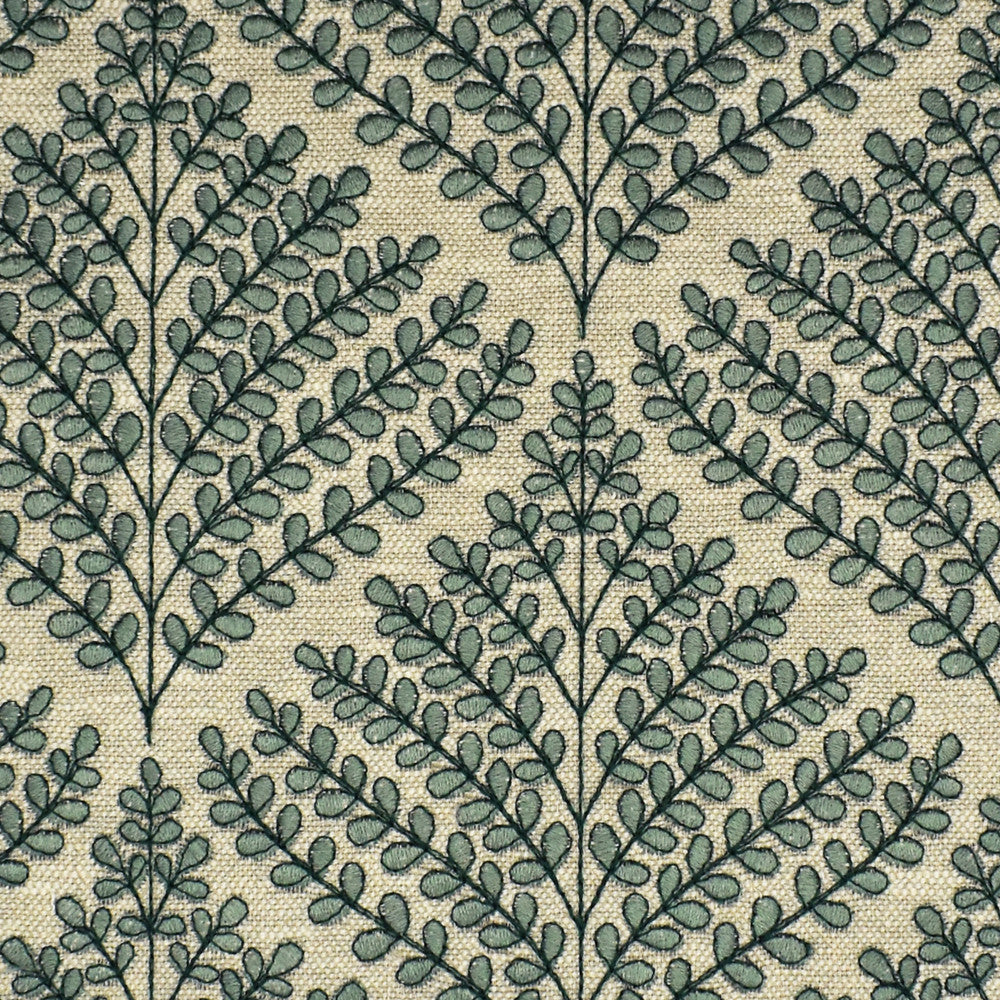 S3944 Aloe by Greenhouse Fabric S53: Meadow 71% Polyester, 29% Cotton With 100% Polyester Embroidery India 9,000 double rubs </p><p>Repeat: 6.5" H, 6.4" V 52" - Fabric Carolina -
