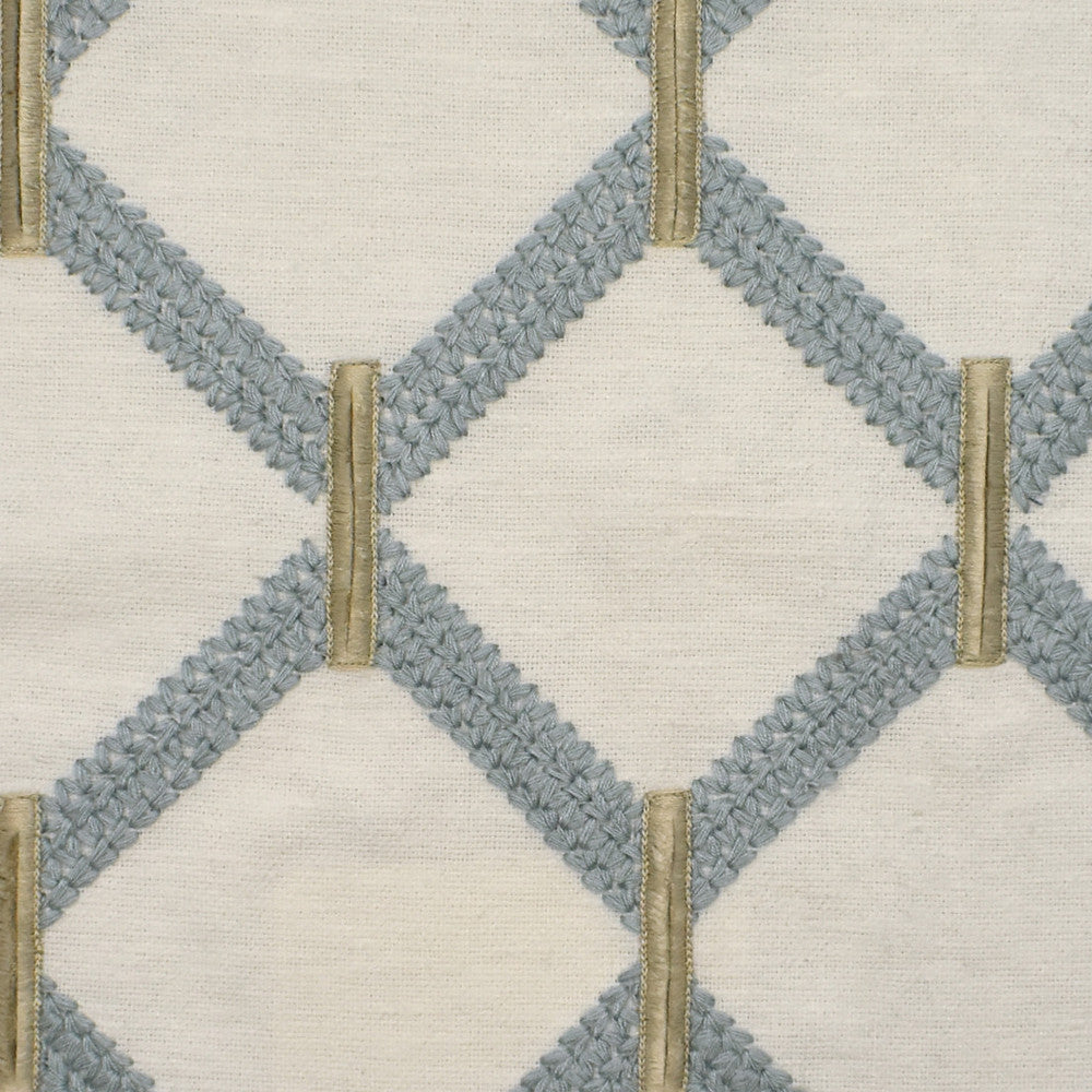 S3983 Sky by Greenhouse Fabric 71% Polyester, 29% Cotton With 100% Viscose Embroidery India 9,000 </p><p>Repeat: 6.4" H, 6.4" V 52" - Fabric Carolina -
