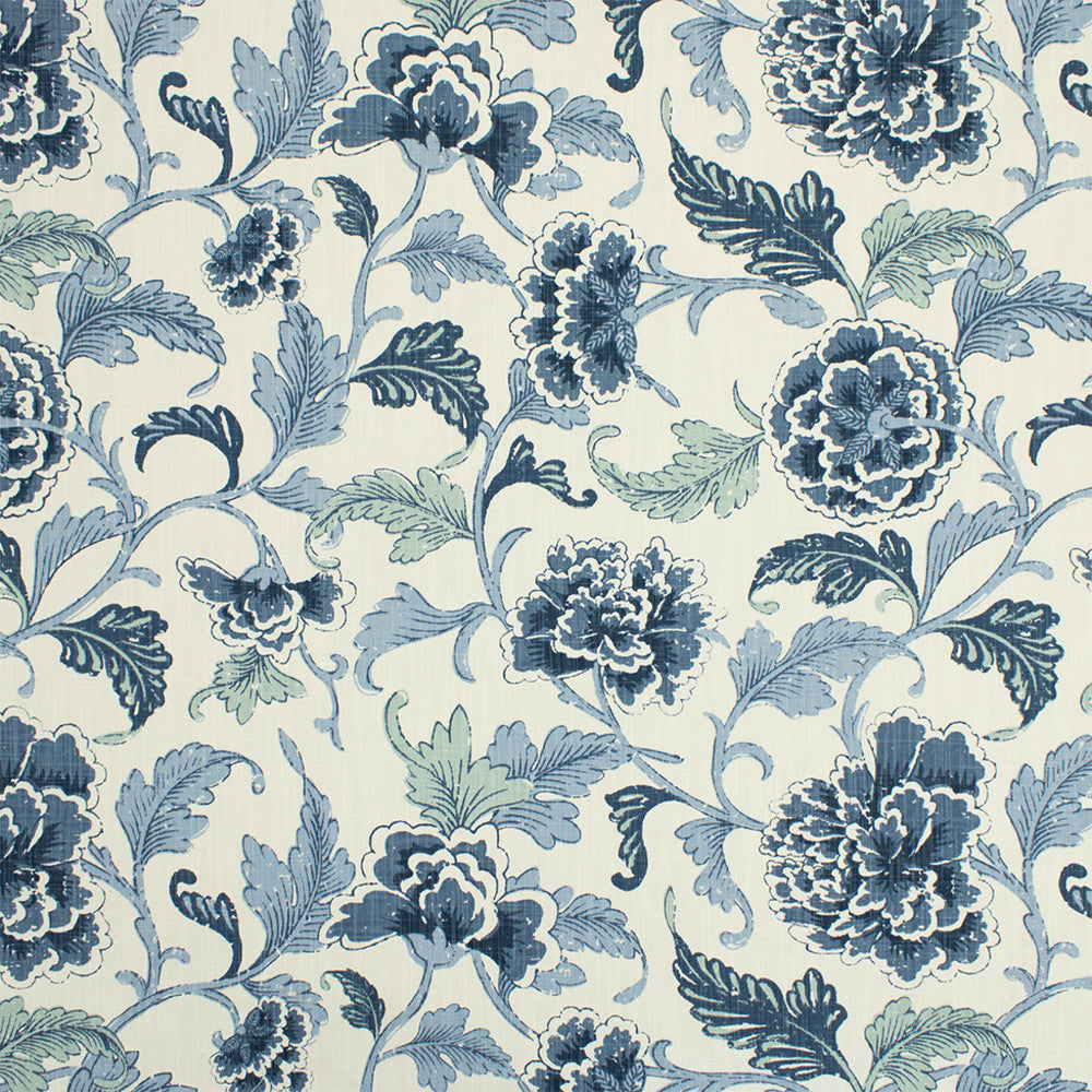 S3996 Indigo by Greenhouse Fabric 54% Cotton, 46% Polyester China 15,000 </p><p>Repeat: 27.5" H, 24.5" V 56" - Fabric Carolina -