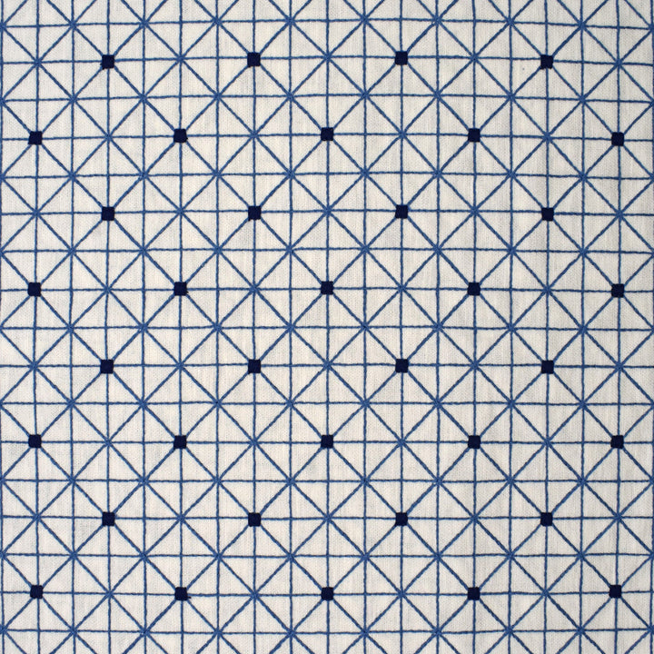 S4008 Porcelain by Greenhouse Designer Fabric 71% Polyester, 29% Cotton With 100% Viscose Embroidery India 9,000 double rubs </p><p>Repeat: 3.25" H, 3.2" V 52" - Swanky Fabrics -