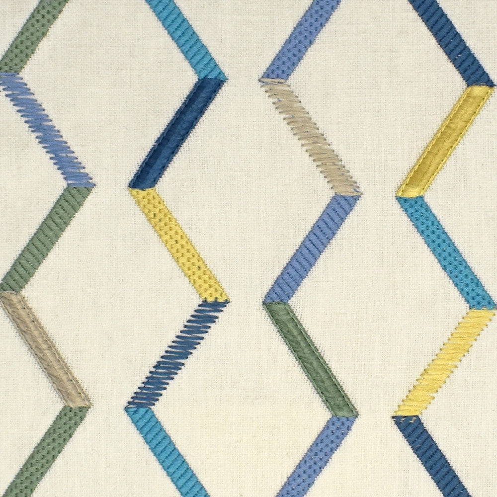 S4011 Island by Greenhouse Fabric 50% Polyester, 50% Cotton With 100% Polyester Embroidery India 9,000 </p><p>Repeat: 7.4" H, 6.4" V 52" - Fabric Carolina -