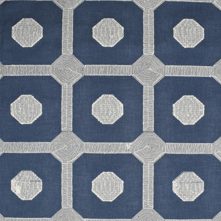 S4013 Denim by Greenhouse Fabric S54: Baltic 68% Polyester, 21% Linen, 11% Cotton With 100% Cotton Embroidery India 9,000 double rubs </p><p>Repeat: 4.5" H, 4.7" V 52" - Fabric Carolina -