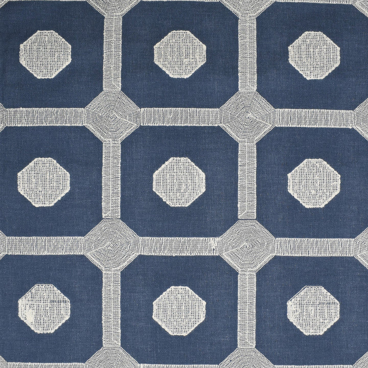 S4013 Denim by Greenhouse Designer Fabric S54: Baltic 68% Polyester, 21% Linen, 11% Cotton With 100% Cotton Embroidery India 9,000 double rubs </p><p>Repeat: 4.5" H, 4.7" V 52" - Swanky Fabrics -