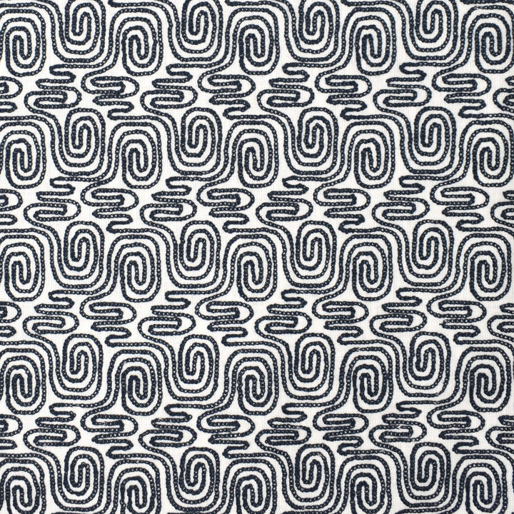 S4030 Navy by Greenhouse Fabric 73% Cotton, 27% Polyester With 100% Cotton Embroidery India DRAPERY </p><p>Repeat: 6" H, 6" V 56" - Fabric Carolina -