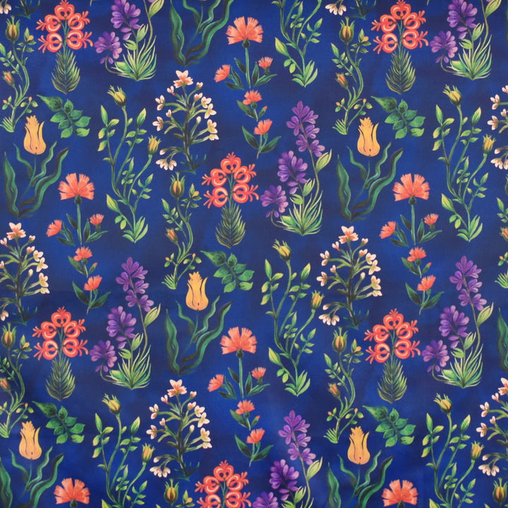 S4031 Deep Blue by Greenhouse Fabric S54: Baltic 90% Cotton, 10% Linen Pakistan 12,000 double rubs </p><p>Repeat: 13.5" H, 25.25" V 54" - Fabric Carolina -