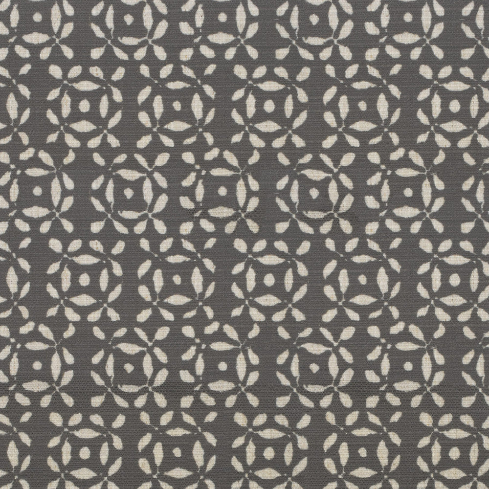 S4111 Pewter by Greenhouse Fabric 91% Polyester, 9% Linen China 53,000 </p><p>Repeat: 9" H, 8.5" V 56" - Fabric Carolina -