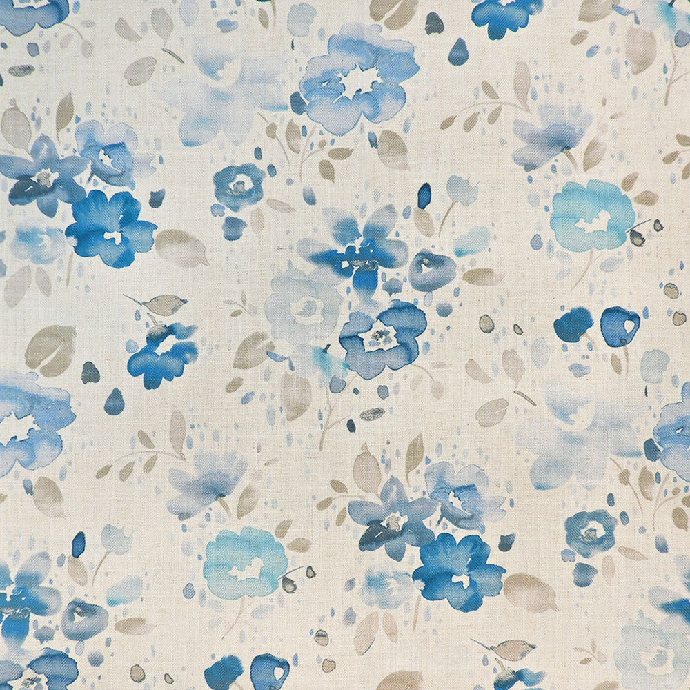 S4122 Blue Star by Greenhouse Fabric 95% Polyester, 5% Linen China 85,000 double rubs </p><p>Repeat: 28" H, 27.5" V 58" - Fabric Carolina -