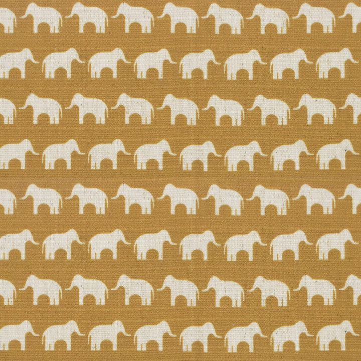S4153 Gold by Greenhouse Designer Fabric 91% Polyester, 9% Linen China 53,000 double rubs </p><p>Repeat: 1.2" H, 2.4" V 56" - Swanky Fabrics -