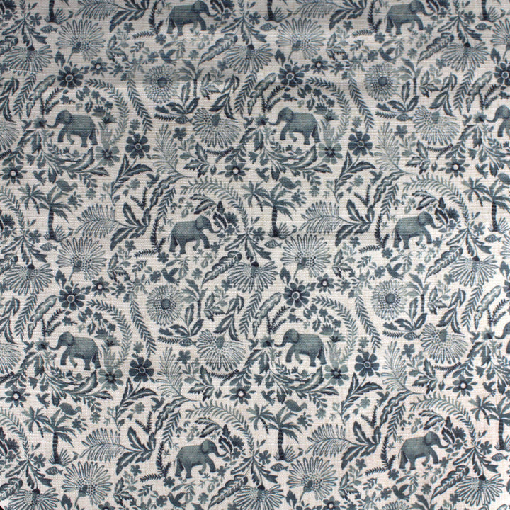 S4176 Slate by Greenhouse Designer Fabric 91% Polyester, 9% Linen China 53,000 double rubs </p><p>Repeat: 9" H, 9" V 56" - Swanky Fabrics -