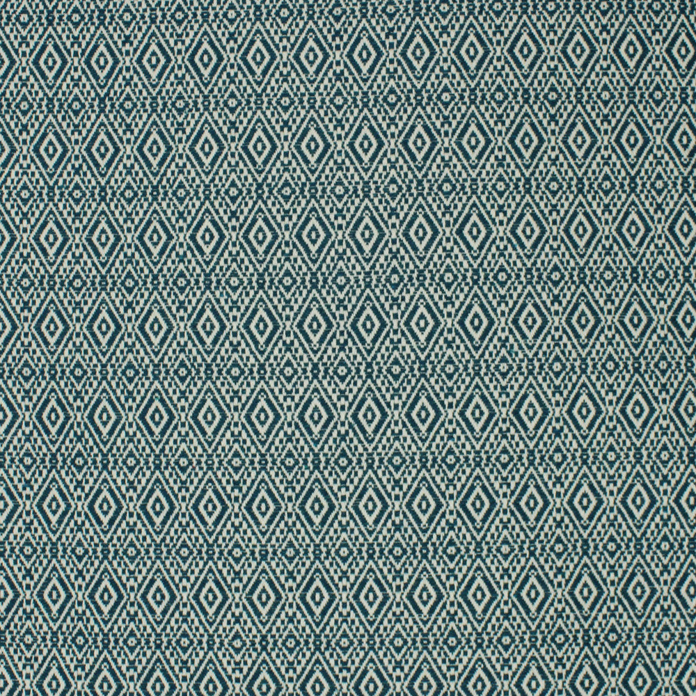 S4230 Teal by Greenhouse Fabric S56: Performance Cotton 70% Cotton, 30% Polyester USA 40,000 double rubs Crypton </p><p>Repeat: 1.462" H, .0875" V 54" - Fabric Carolina -