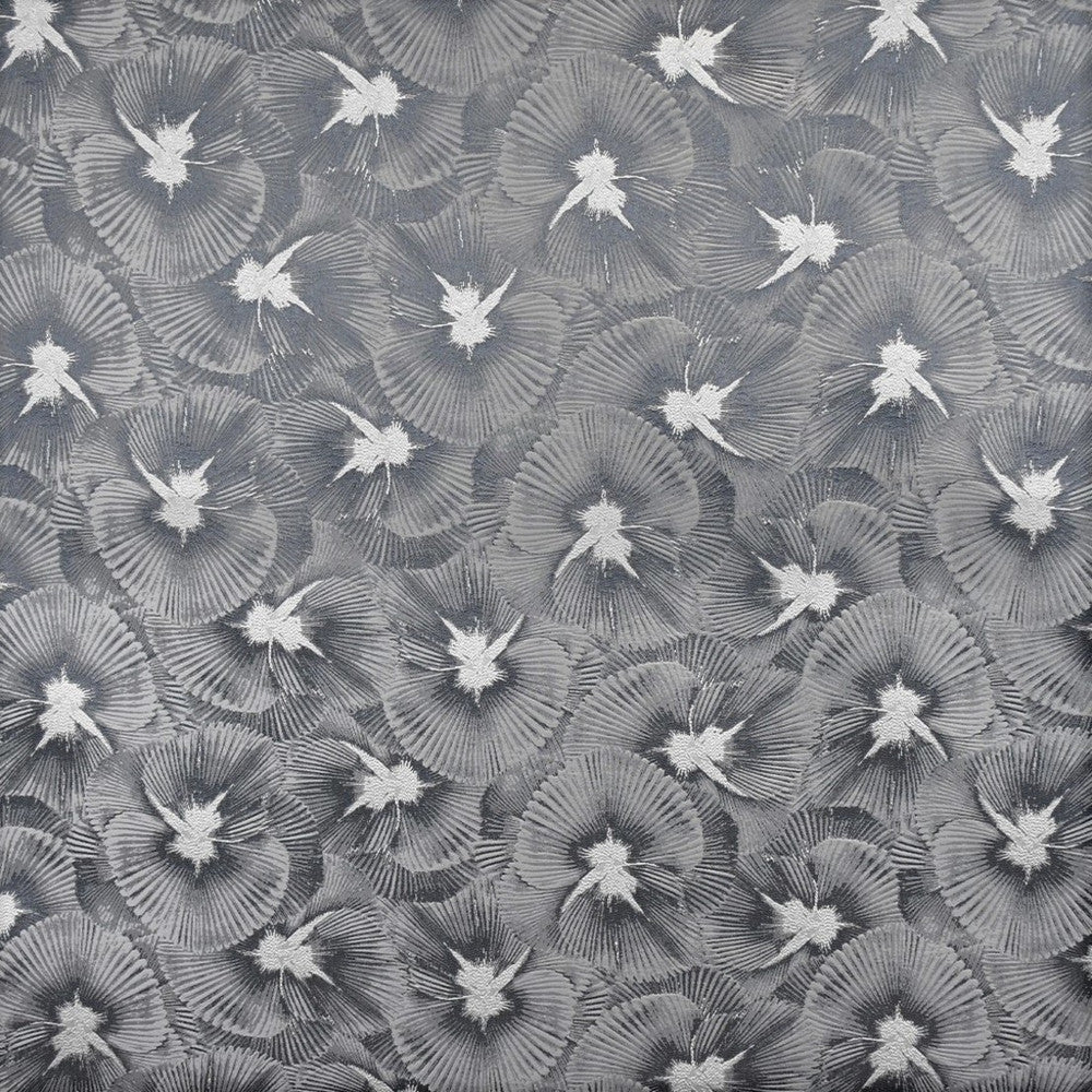 S4693 Pewter by Greenhouse Fabric 100% Polyester India 9,000 </p><p>Repeat: 9.3" H, 22" V 54" - Fabric Carolina -