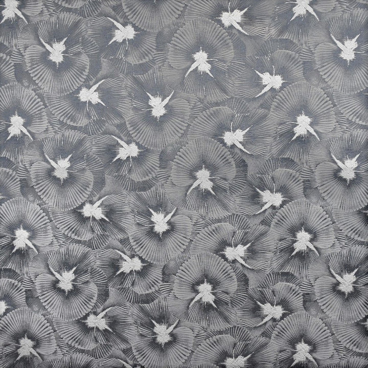 S4693 Pewter by Greenhouse Fabric 100% Polyester India 9,000 </p><p>Repeat: 9.3" H, 22" V 54" - Fabric Carolina -