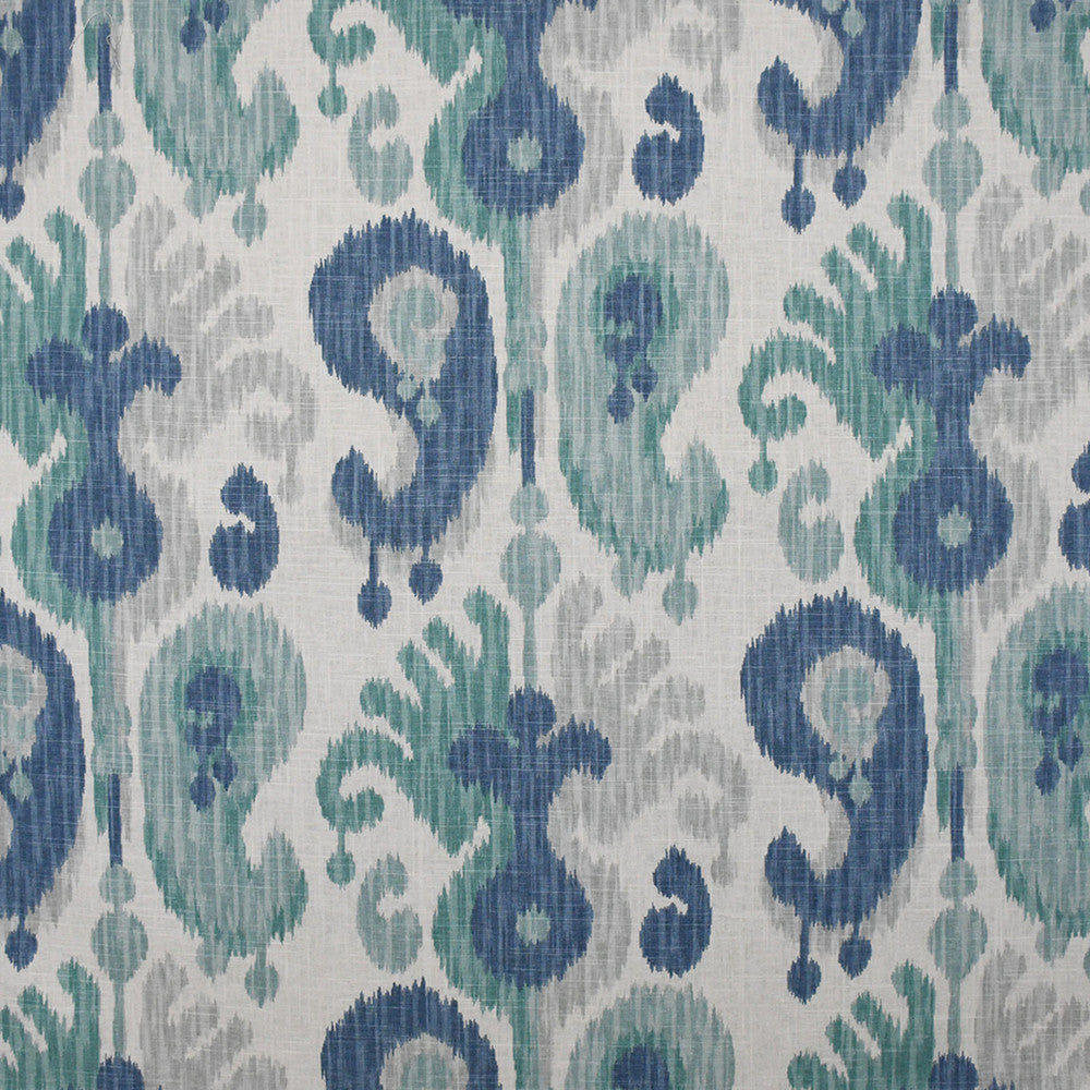 S4803 Blue Moon by Greenhouse Fabric S69: Rain 55% Linen, 45% Rayon USA 24,000 double rubs Soil & Stain Repellent </p><p>Repeat: 13.5" H, 25.25" V 54" - Fabric Carolina -