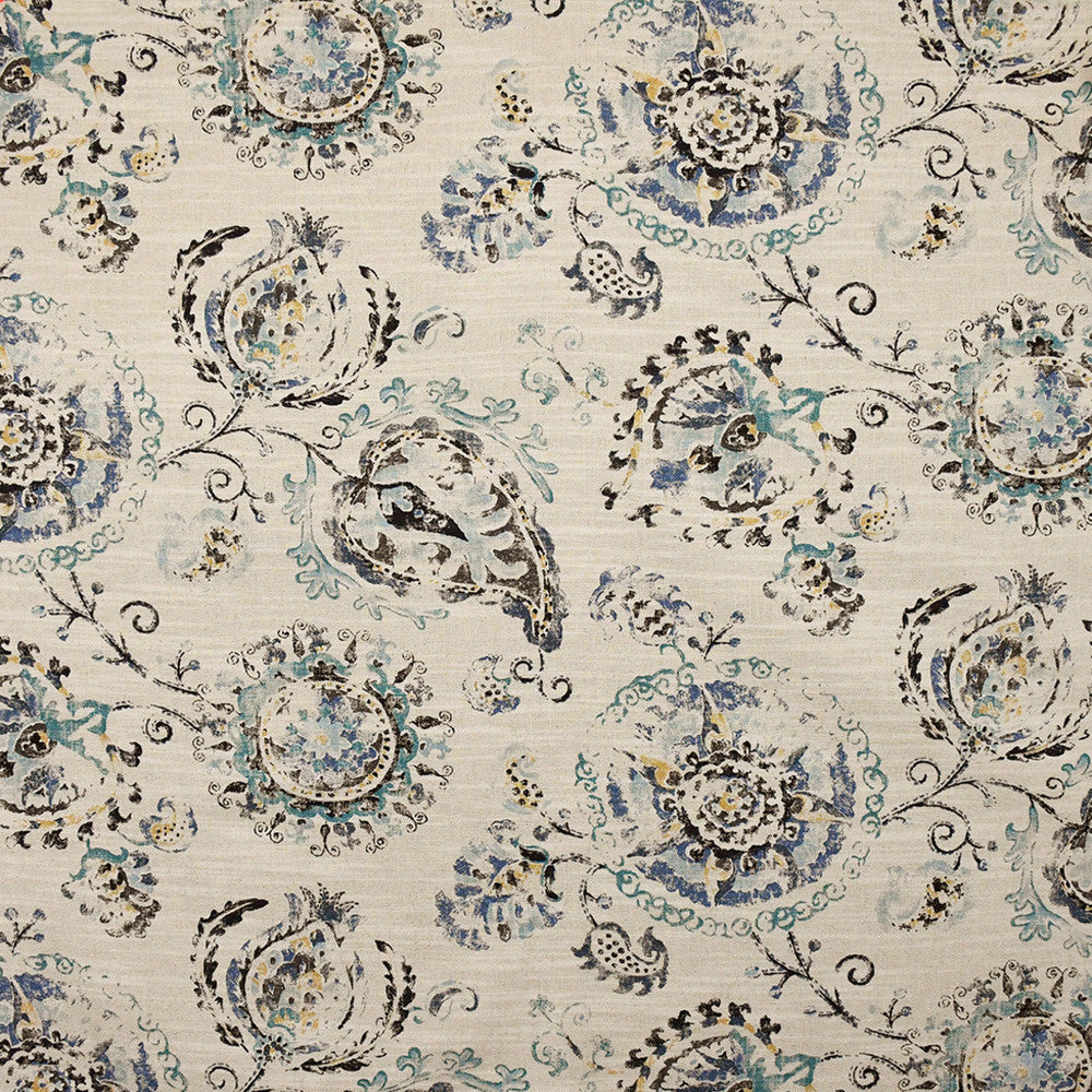 S4807 Indigo by Greenhouse Fabric 75% Cotton, 25% Linen Pakistan 27,000 </p><p>Repeat: 27" H, 25.25" V 54" - Fabric Carolina -
