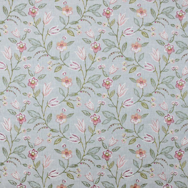 S4812 English Garden by Greenhouse Designer Fabric S69: Rain 58% Cotton, 42% Polyester W/ 100% Rayon Embroidery India 9,000 double rubs </p><p>Repeat: 13.125" H, 12.5" V 54" - Swanky Fabrics -