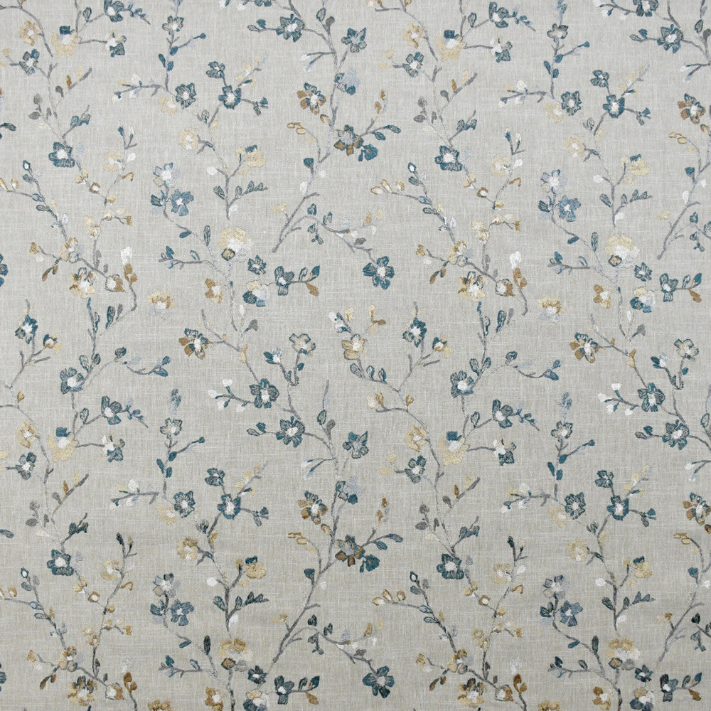 S4832 Lagoon by Greenhouse Fabric S69: Rain 58% Cotton, 42% Polyester W/ 100% Rayon Embroidery India 6,000 double rubs </p><p>Repeat: 17.5" H, 18.5" V 55" - Fabric Carolina -