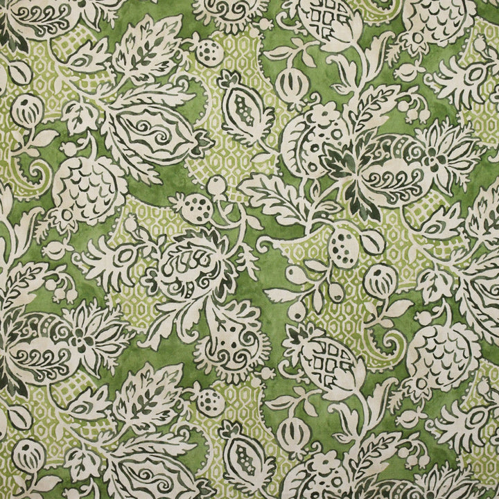 S4883 Avocado by Greenhouse Designer Fabric 100% Cotton Spain 6,000 </p><p>Repeat: 27" H, 27" V 54" - Swanky Fabrics -