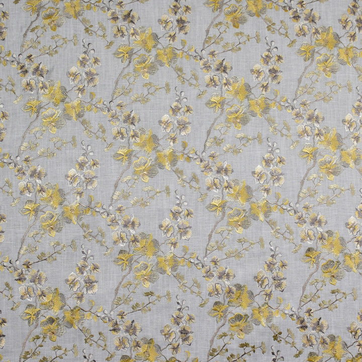 S4907 Oyster by Greenhouse Fabric 75% Cotton, 25% Polyester India Drapery </p><p>Repeat: 17" H, 9.45" V 54" - Fabric Carolina -
