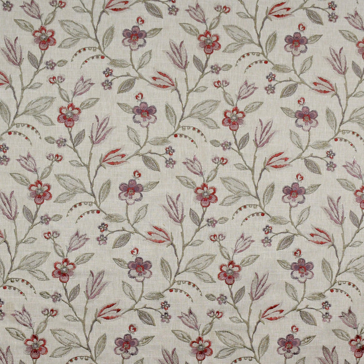 S4917 Wisteria by Greenhouse Designer Fabric S71: Spring 58% Cotton, 42% Polyester W/ 100% Rayon Embroidery India 9,000 double rubs </p><p>Repeat: 13.125" H, 12.5" V 54" - Swanky Fabrics -