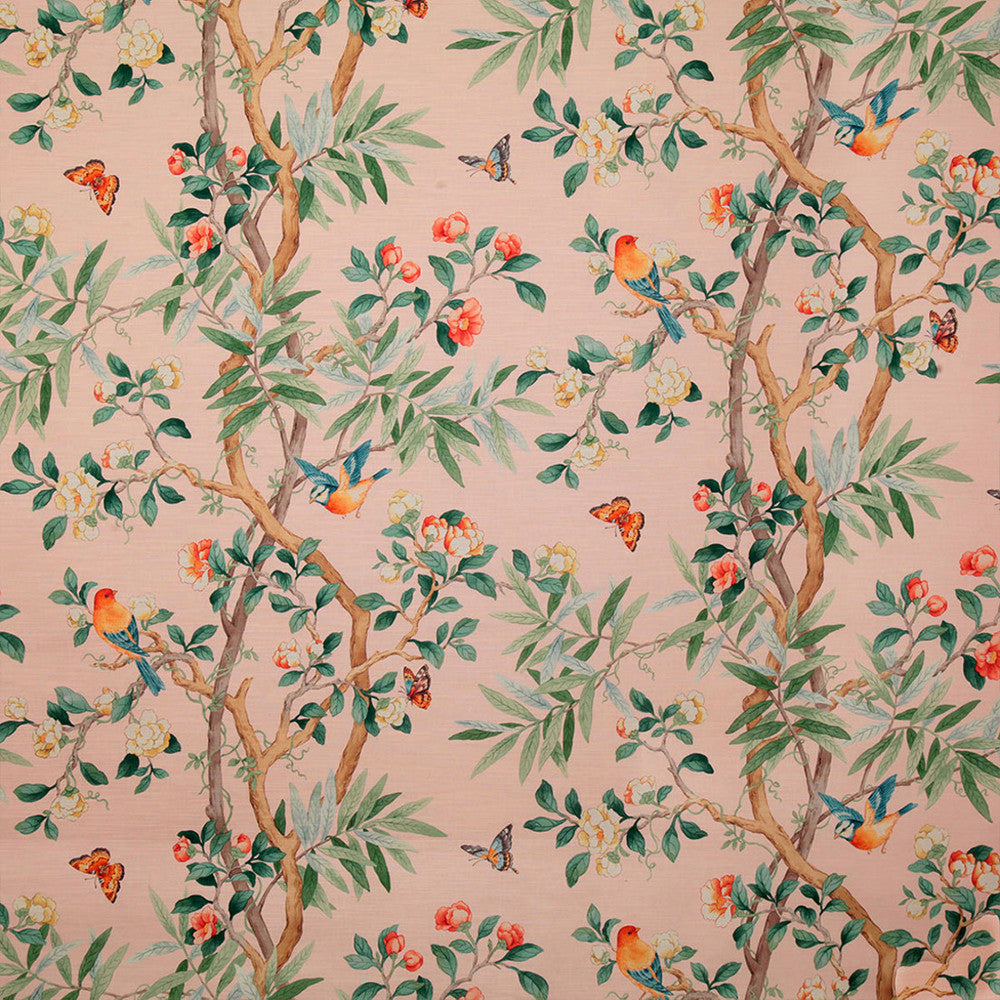S4922 Rose by Greenhouse Fabric 100% Cotton Peru 25,000 </p><p>Repeat: 27" H, 35.5" V 54" - Fabric Carolina -