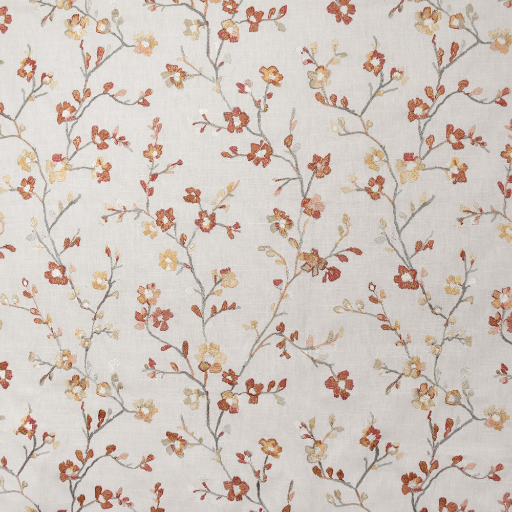 S4923 Blossom by Greenhouse Fabric S71: Spring 58% Cotton, 42% Polyester W/ 100% Rayon Embroidery India 6,000 double rubs </p><p>Repeat: 17.5" H, 18.5" V 55" - Fabric Carolina -