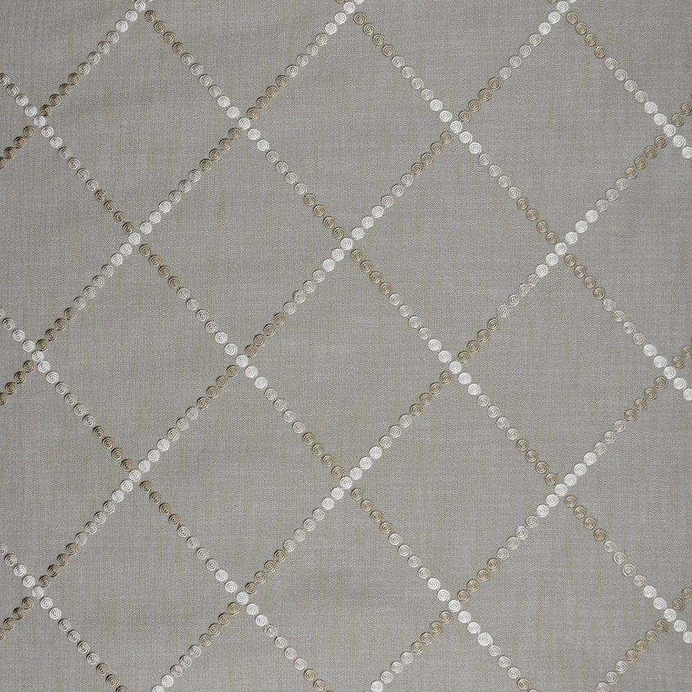 S4975 Flax by Greenhouse Fabric 54% Cotton, 46% Polyester W/ 100% Rayon Embroidery India 9,000 </p><p>Repeat: 6.875" H, 7.625" V 59" - Fabric Carolina -