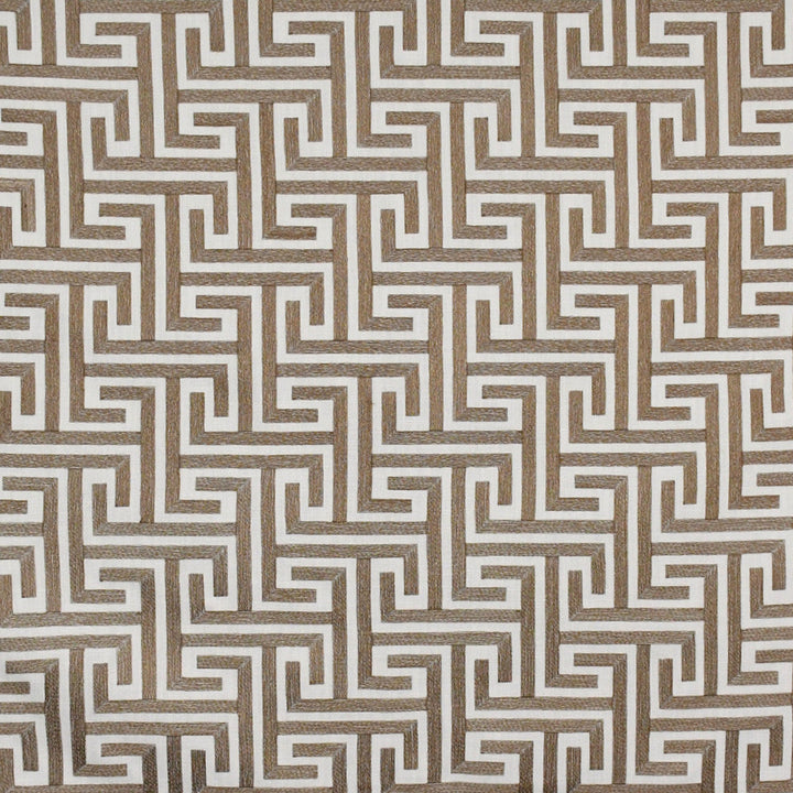 S4985 Cocoa by Greenhouse Designer Fabric S72: Fawn 100% Polyester W/ 100% Rayon Embroidery India 9,000 double rubs </p><p>Repeat: 6.625" H, 6.375" V 55" - Swanky Fabrics -