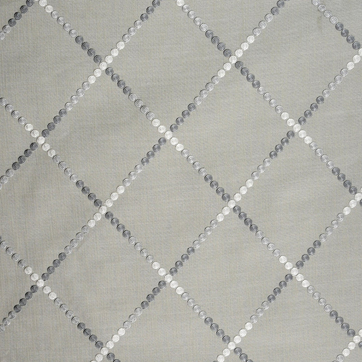 S5040 Nickel by Greenhouse Designer Fabric S73: Onyx 54% Cotton, 46% Polyester W/ 100% Rayon Embroidery India 9,000 double rubs </p><p>Repeat: 6.875" H, 7.625" V 59" - Swanky Fabrics -