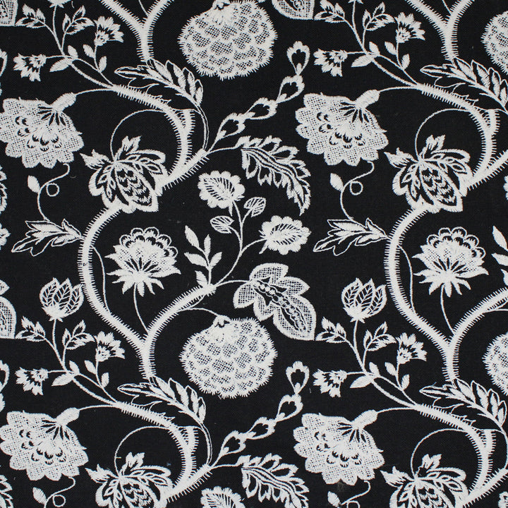 S5058 Black by Greenhouse Fabric S73: Onyx 70% Polyester, 30% Cotton India Drapery double rubs </p><p>Repeat: 8.5" H, 9.45" V 54" - Fabric Carolina -